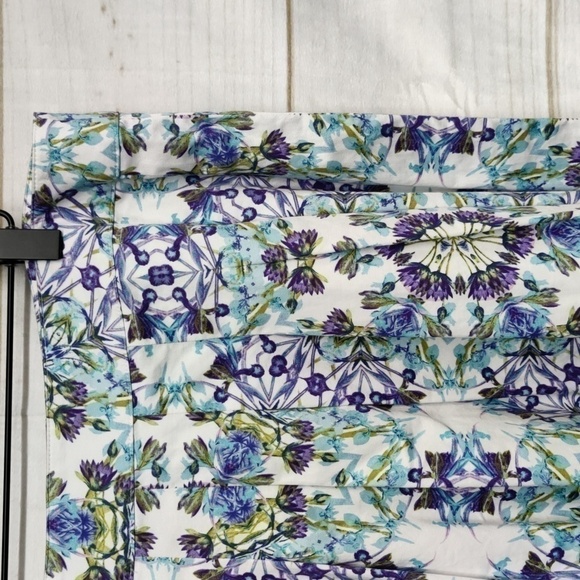 Talbots Floral Pleated Skirt Size 10P - Picture 7 of 10